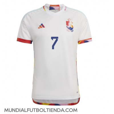 Camiseta Bélgica Kevin De Bruyne #7 Segunda Equipación Replica Mundial 2022 mangas cortas